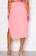 Caprioska Midi Skirt Neon Pink