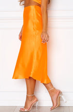 Margarita Midi Skirt Tangerine