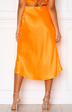 Margarita Midi Skirt Tangerine