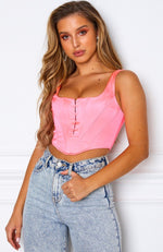 High Profile Bustier Neon Pink