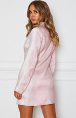 Glow Girl Blazer Dress Baby Pink