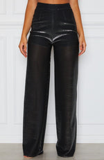 Jaw Drop Pants Black/Silver Metallic