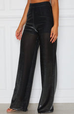 Jaw Drop Pants Black/Silver Metallic