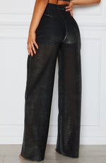 Jaw Drop Pants Black/Silver Metallic