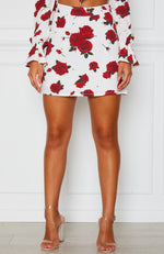 Be The One Skirt Scarlet Rose White