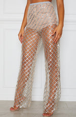 Lay Low Glitter Pants Silver