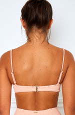 Haven Bikini Top Peach Rib