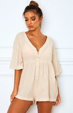 Palm Bay Playsuit Oatmeal