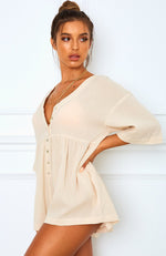 Palm Bay Playsuit Oatmeal