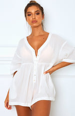 Palm Bay Playsuit White