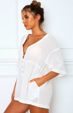 Palm Bay Playsuit White