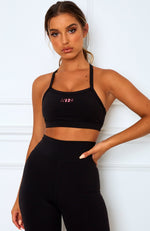 Pumpin' Sports Bra Black