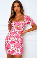 Azalea Mini Dress Pink Peony