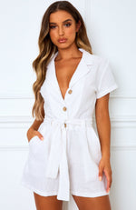 Bayside Playsuit Off White