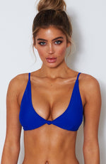 Miami Bikini Top Electric Blue