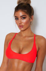 Isla Bikini Top Coral