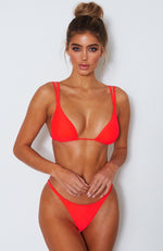 Santa Monica Bikini Top Coral