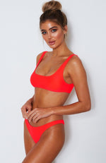 Flamingo Bikini Top Coral