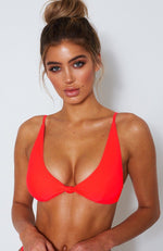 Miami Bikini Top Coral