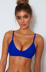 L'Escala Bikini Top Electric Blue