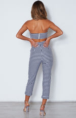 Top It Off Set Black Gingham Print