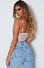 No Looking Back Bodysuit White