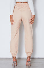 For The Girls Cargo Pants Pink/White