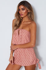 Set Me Free Playsuit Spot On Peach