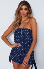 Set Me Free Playsuit Spot On Navy