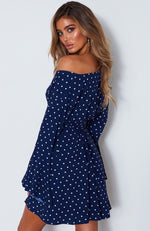 Starry Night Dress Spot On Navy