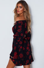 Starry Night Dress Russian Rose Black