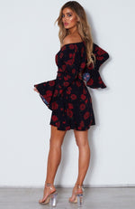 Starry Night Dress Russian Rose Black