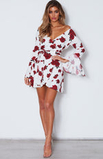 Starry Night Dress Scarlet Rose White