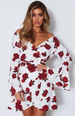 Starry Night Dress Scarlet Rose White