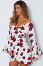 Starry Night Dress Scarlet Rose White