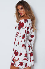 Starry Night Dress Scarlet Rose White