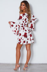 Starry Night Dress Scarlet Rose White