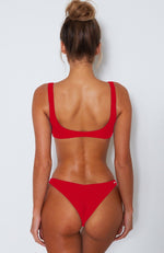 Flamingo Bikini Top Red