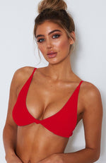 Miami Bikini Top Red