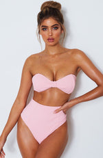 Melrose Bikini Top Fairy Floss Rib