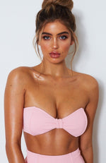 Melrose Bikini Top Fairy Floss Rib