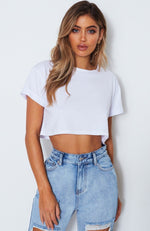 Lush Life Crop White