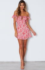 Same Love Mini Dress Pink Print