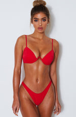 Catalina Bikini Top Red