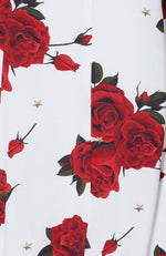 Something About You Dress Scarlet Rose White