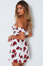 Something About You Dress Scarlet Rose White