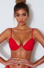 Catalina Bikini Top Red