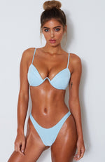 Catalina Bikini Top Baby Blue