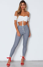 Boardwalk Pants Black Gingham