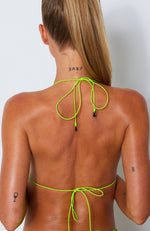 Barely There Bikini Top Neon Green